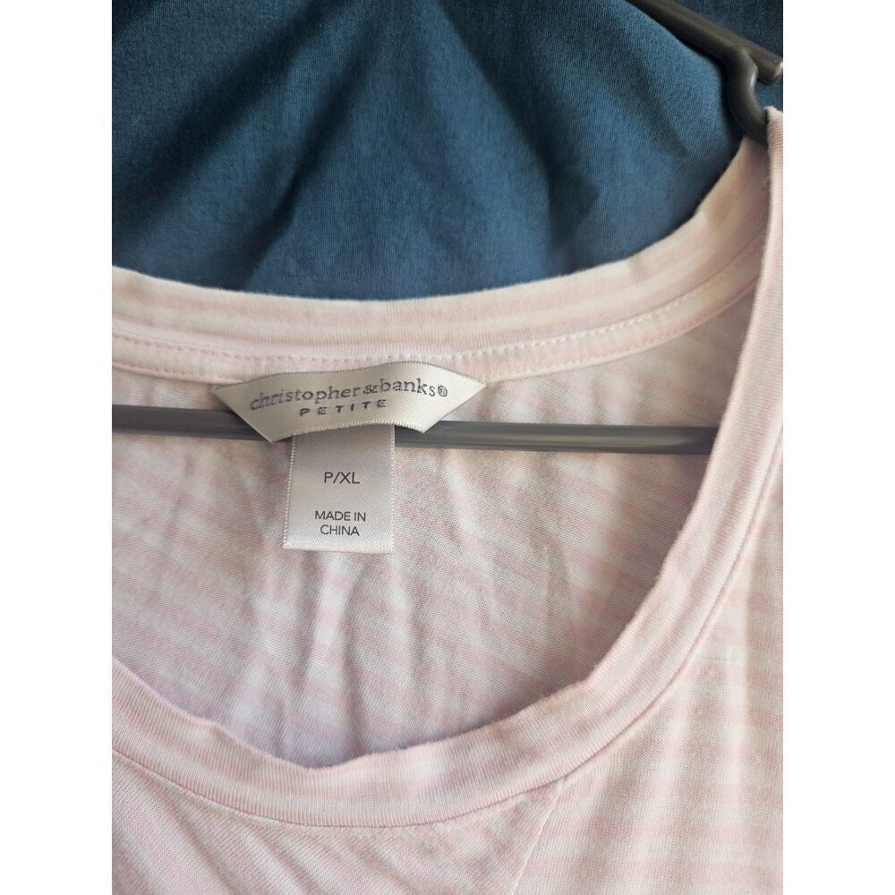 Christopher & Banks women's lightweight, 3/4 sleeve top Petite Xl - Picture 2 of 4